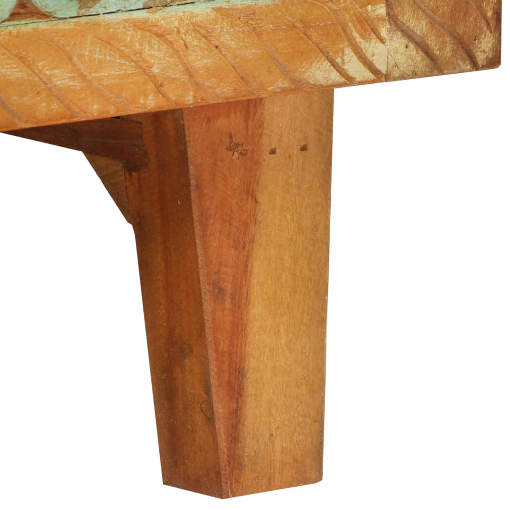 Dressoir Handgesneden 55X30X75 Cm Massief Gerecycled Hout